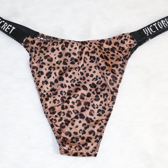VERY SEXY Rhinestone Cheeky Panties -  Leopard - Picture 2 of 4